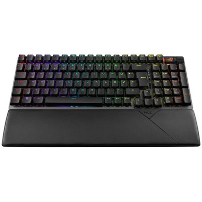 3. ASUS ROG Strix Scope II 96 Wireless Gaming Keyboard USB + RF Wireless + Bluetooth QWERTZ German Black