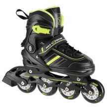 NILS EXTREME NH18191 2IN1 ROLLER SKATES BLACK-LIME SIZE L (39-43) WITH REPLACEABLE HOCKEY BLADE