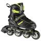 NILS EXTREME NH18191 2IN1 ROLLER SKATES BLACK-LIME SIZE L (39-43) WITH REPLACEABLE HOCKEY BLADE