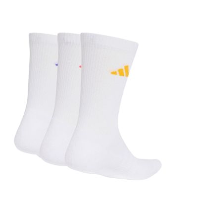 2. adidas Cushioned Sportswear Crew Socks 3 Pairs White KQ6760