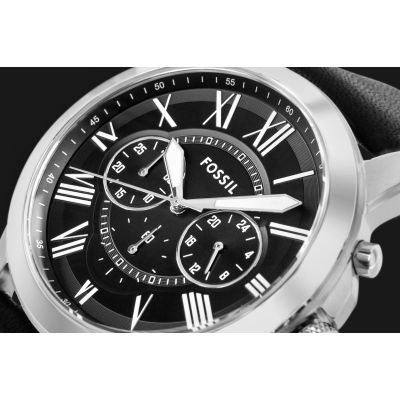 4. FOSSIL Grant Leather Men's Watch FS4812 + BOX