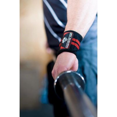 8. Elastic Wrist Supports/Grips | Black/Red