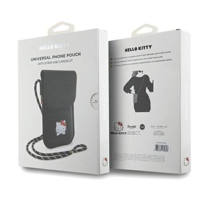 6. Hello Kitty Leather Daydreaming Cord bag - black