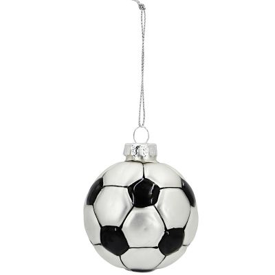 2. MICA Glass Football Christmas Bauble