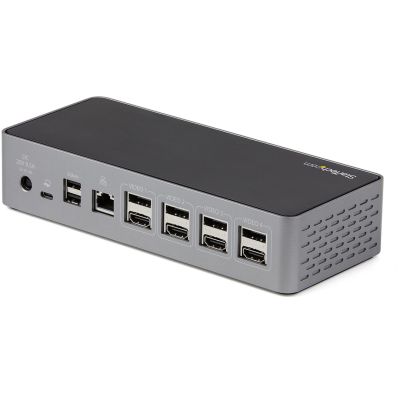 2. StarTech.com DK31C4DPPDUE Wired Docking Station USB 3.2 Gen 2 (3.1 Gen 2) Type-C Black, Gray