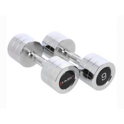 4. Chrome dumbbells 2x9 kg HMS CHD09