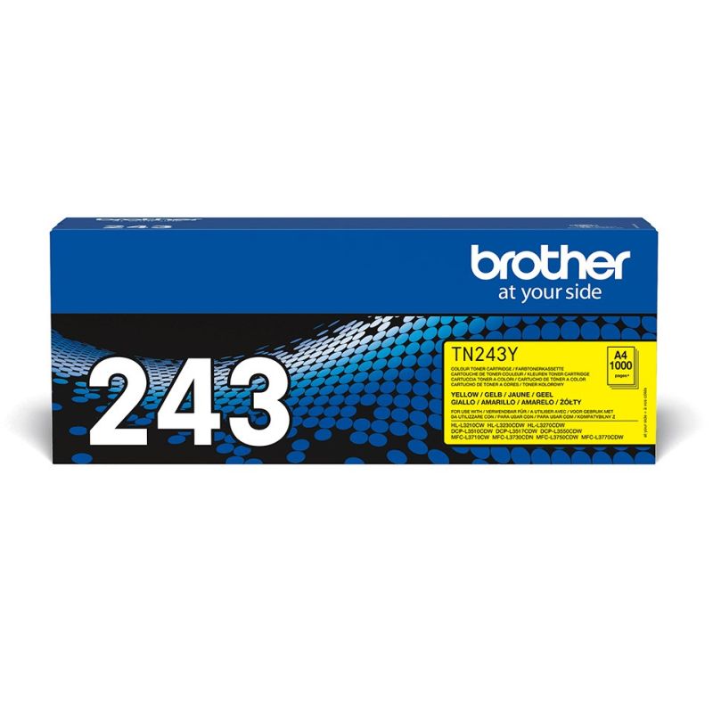 5. Brother Toner Yellow TN243Y=TN-243Y, 1000 pages