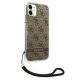 4. Guess GUOHCN61H4STW iPhone 11 brown/brown hardcase 4G Print Strap