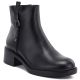 6. Black Sergio Leone women's leather block ankle boots