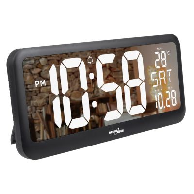 8. GREENBLUE LCD WALL CLOCK WITH TEMPERATURE SENSOR GB214