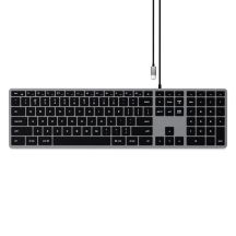 Satechi Slim W3 Keyboard with Numeric Keypad USB-C (Space Gray) US