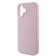 6. Guess Grained Gold Ring MagSafe iPhone 16 Plus Case - Pink