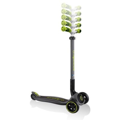 2. Globber Master Prime 3-Wheel Scooter / Black - Lime Green 664-106