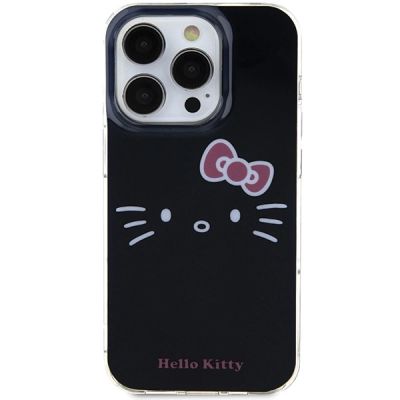 3. Hello Kitty IML Kitty Face case for iPhone 15 Pro Max - black