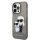 2. Karl Lagerfeld Glitter Karl&Choupette case for iPhone 14 Pro - black
