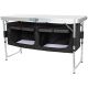 19. FOLDABLE CAMPING TABLE 120x47x70/62/54CM WITH WARDROBE 33x30x36CM