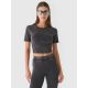 2. Women's crop top slim plain 4F 4FRAW24TTSHF2581-20S