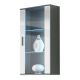 SOHO hanging display cabinet, grey/white gloss