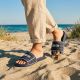 8. Men's navy blue Big Star beach pool flip-flops RR174A045