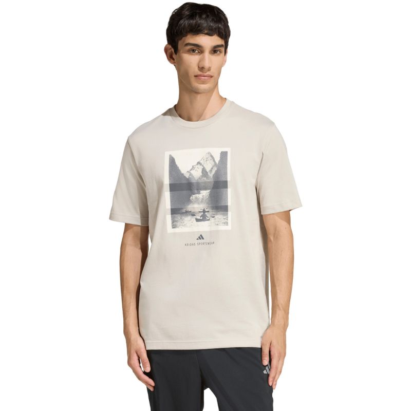 Men's adidas Outdoor Kayaking Graphic T-shirt beige KB2541