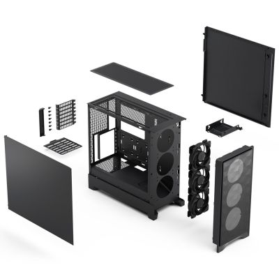 6. Fractal Design Pop 2 Air Black Solid Midi Tower Black