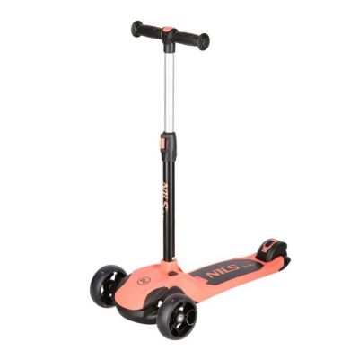 6. NILS FUN HLB122 LED pink children's scooter