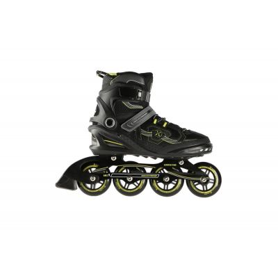3. NILS EXTREME NA9157 ROLLER SKATES BLACK AND GOLD SIZE 40