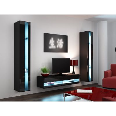 VIGO NEW 180/40/30 bookcase black/gloss black