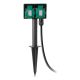 Entac ESE1.5G2-5-IP44S 5m Splitter 2 x Network Socket Outdoor Black, Green