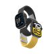 Set of 2 AmazingThing Blend Band for Apple Watch 45/46/49mm - Yellow-Black/Black
