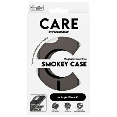 4. Care PanzerGlass Flagship Case MagSafe for iPhone 15 - Black