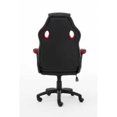 5. Raptor Gaming 437764 Gaming Chair Gaming Chair Upholstered Seat Black, Red