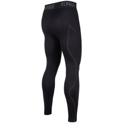 7. Alpinus Active Base Layer Set black and gray thermal underwear M GT43257