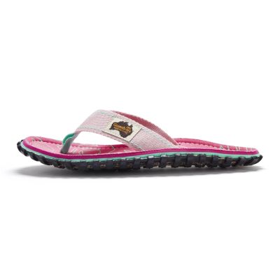 4. Gumbies Women's Flip-Flops ISLANDER FLIP-FLOP BLUSH HIBISCUS