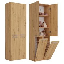 NEL ART BATHROOM COLUMN 2 DOOR BASKETS LONG SET