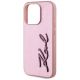 6. Karl Lagerfeld Wrinkled Metal Signature iPhone 15 Pro Max Case - Pink