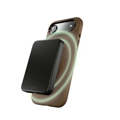 3. Puro Icon Mag Pro Liquid Silicone Case for iPhone 17 Air, MagSafe Compatible, with Camera Protection and Aluminum Buttons - Brown