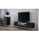 2. TV cabinet VIVA 180 black/gloss black+white