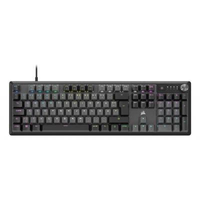 Corsair K70 CORE RGB Gaming Keyboard USB QWERTY German Gray