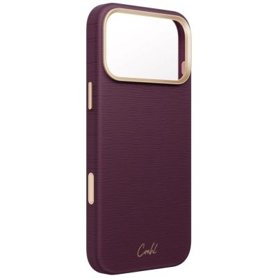 3. Uniq Coehl Mirelle Magnetic Charging Case for iPhone 18 Pro Max / 17 Pro Max - Burgundy