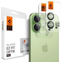 Spigen Optik Pro GLAS.TR ”EZ FIT” Camera Cover 2-pack for iPhone 16 / 16 Plus / 17 - Green