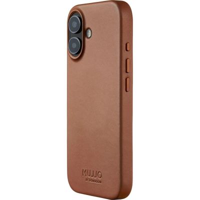 5. Mujjo Tan Leather iPhone 17 Case