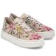 2. Women's openwork shoes with flowers, beige, Rieker N9919-91