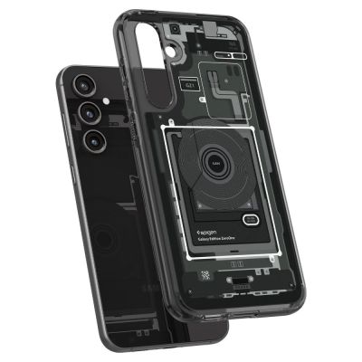 8. Spigen Ultra Hybrid Case for Samsung Galaxy S23 FE - Dark Gray (Zero One Pattern)