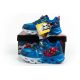 10. Leomil children's sports shoes Spiderman sneakers lightweight with velcro LED blue