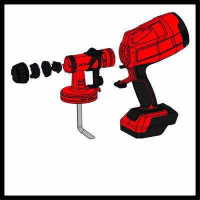 4. EINHELL TC-SY 18/60 Li-Solo paint sprayer