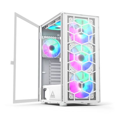 6. Montech X3 TG RGB white computer case