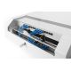 44. Wall-mounted cabinet NWS 19" Slim Line 3HE rotierbar, 2HE fix, 145x500x475 mm, color gray (RAL 7035)