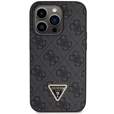3. Guess GUHCP14LP4TDSCPK case for iPhone 14 Pro - black Crossbody 4G Metal Logo