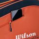 7. Wilson Roland Garros 2026 Team 6PK Tennis Bag Orange and Navy Blue WR8053301001